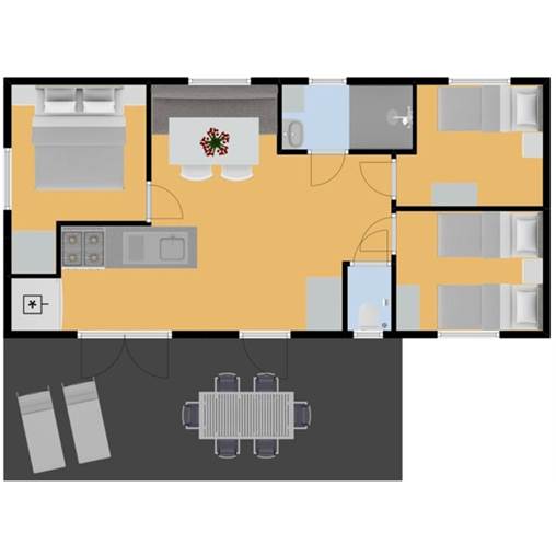 Childrens mobile home Mobile home Monaco - 6LTV+ at Domaine de la Noguière