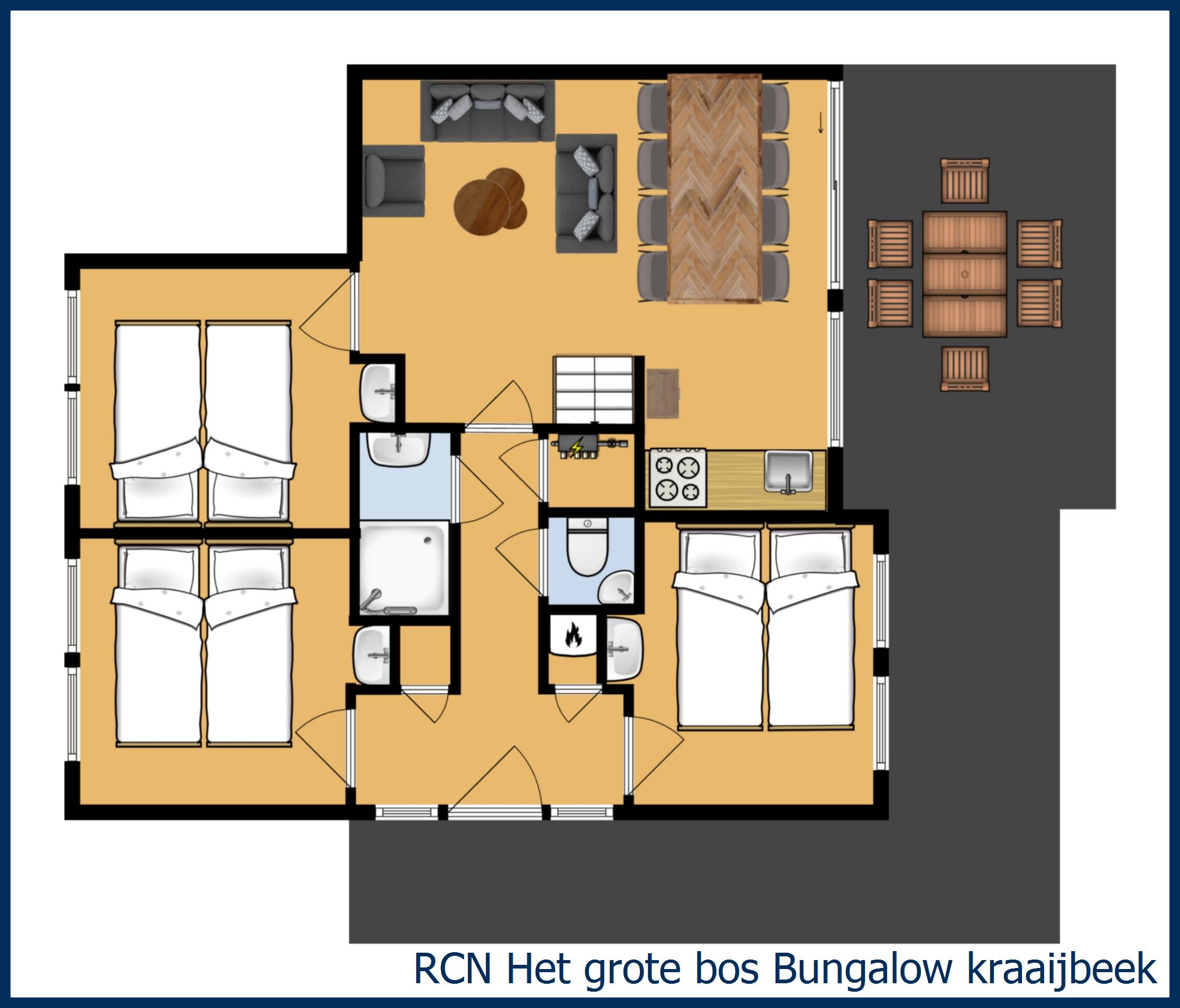 Bungalow Kraaijbeek at Het Grote Bos