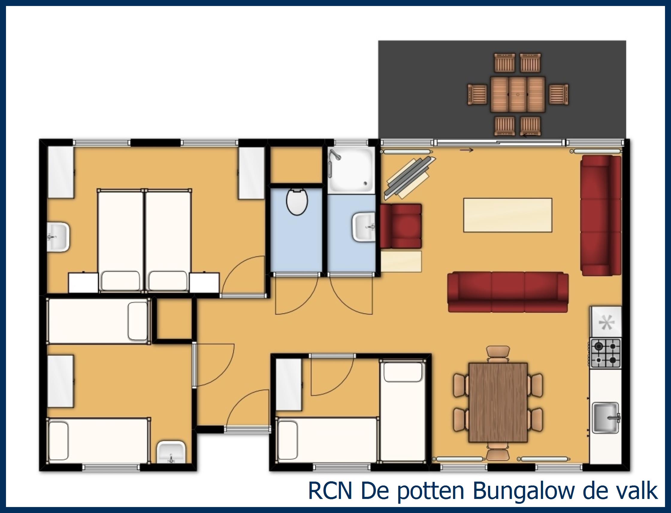 Bungalow de Valk at De Potten
