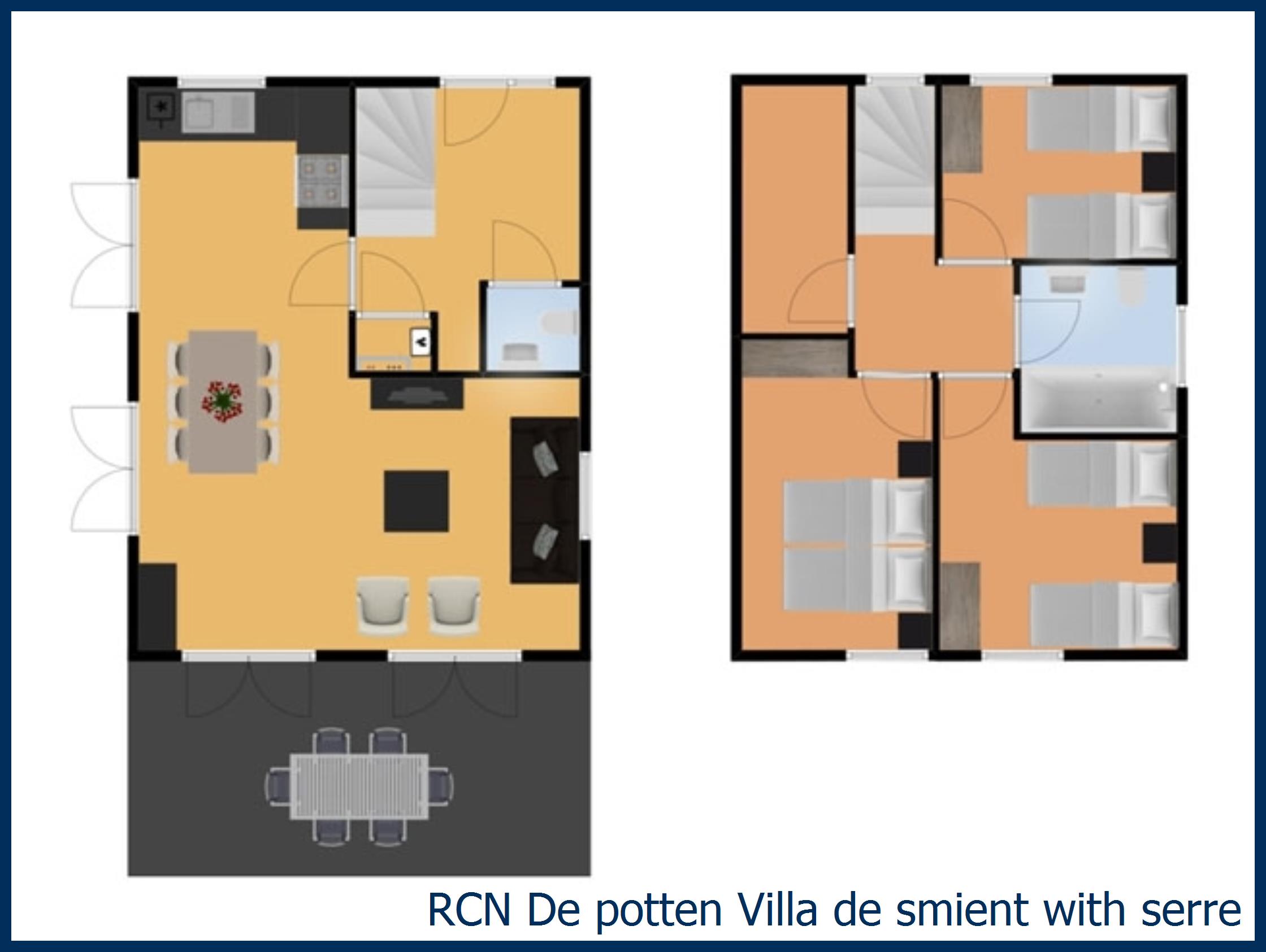 Bungalow Villa de smient with serre at De Potten