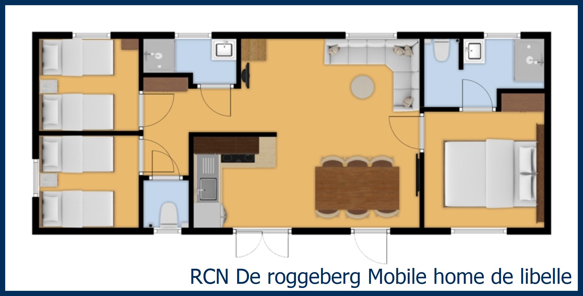 Childrens mobile home Mobile home de libelle at De Roggeberg