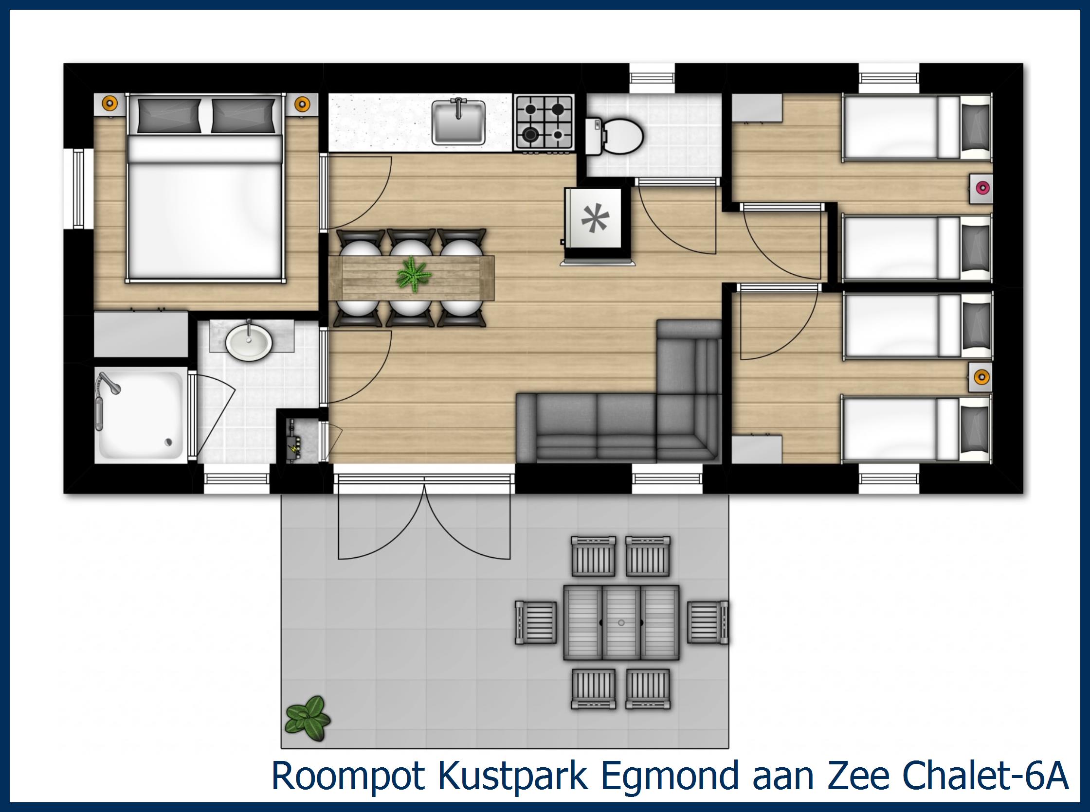 Chalet 6A at Kustpark Egmond aan Zee