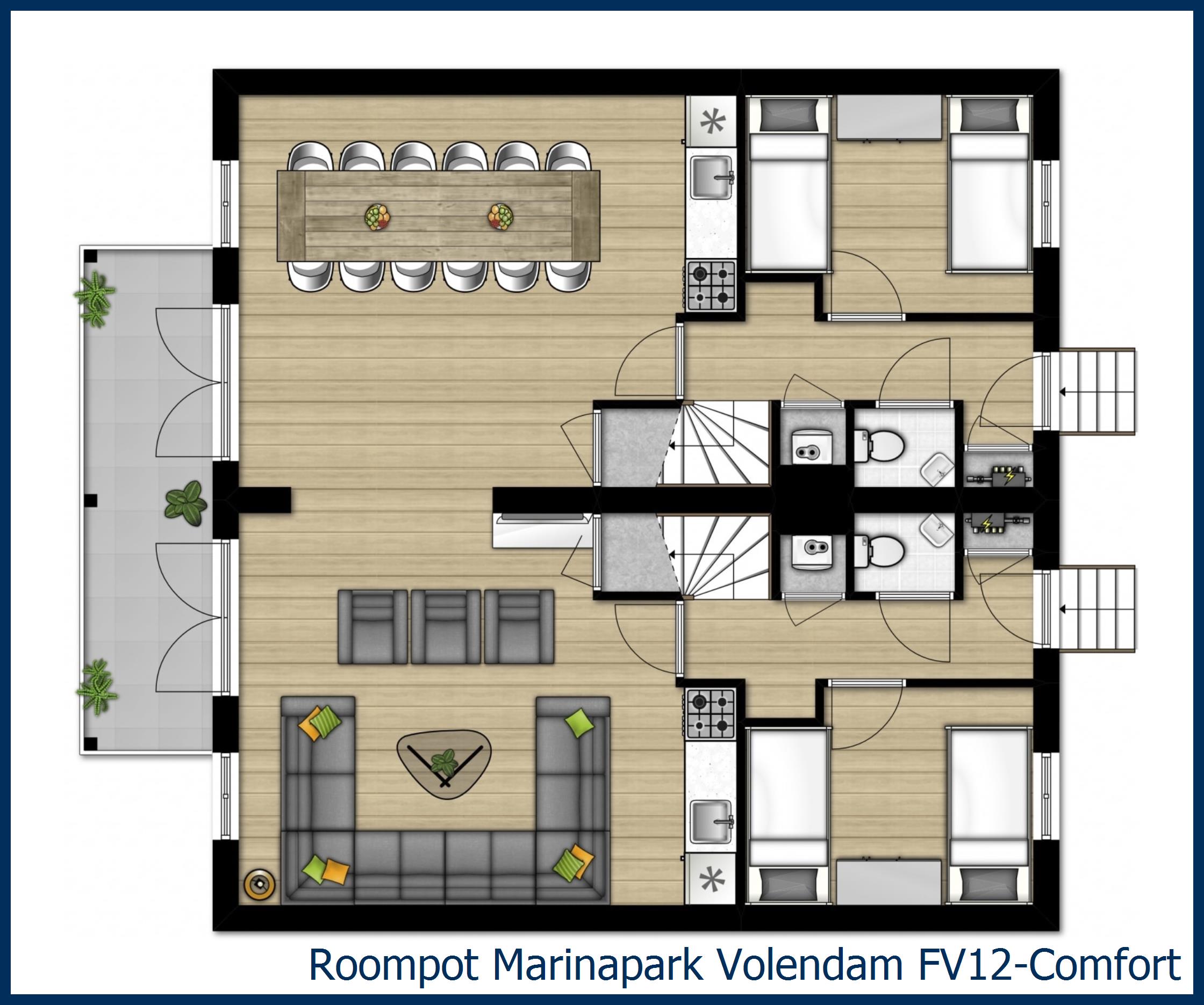 Bungalow FV12-Comfort at Marinapark Volendam