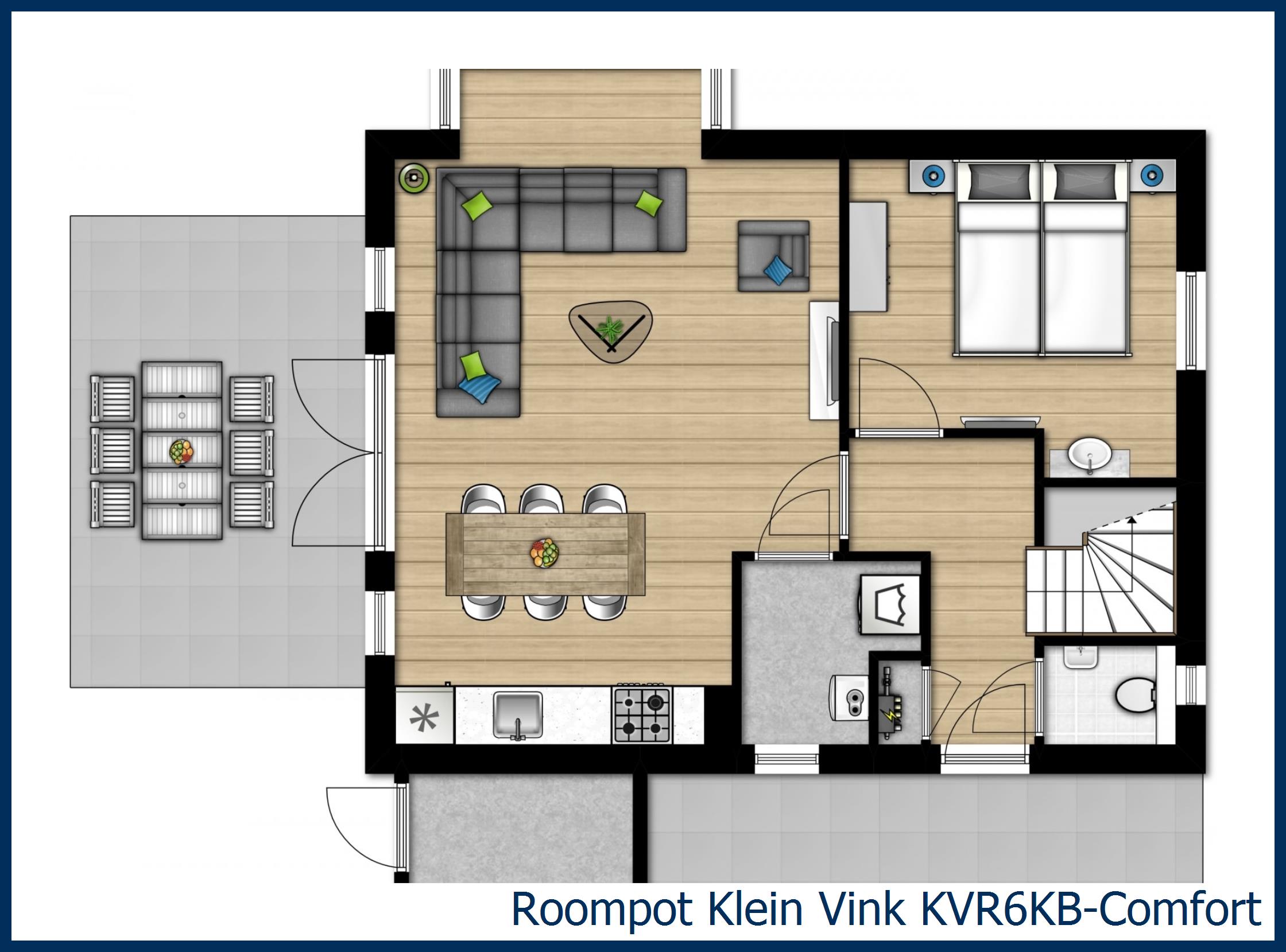 Bungalow KVR6KB-Comfort at Klein Vink