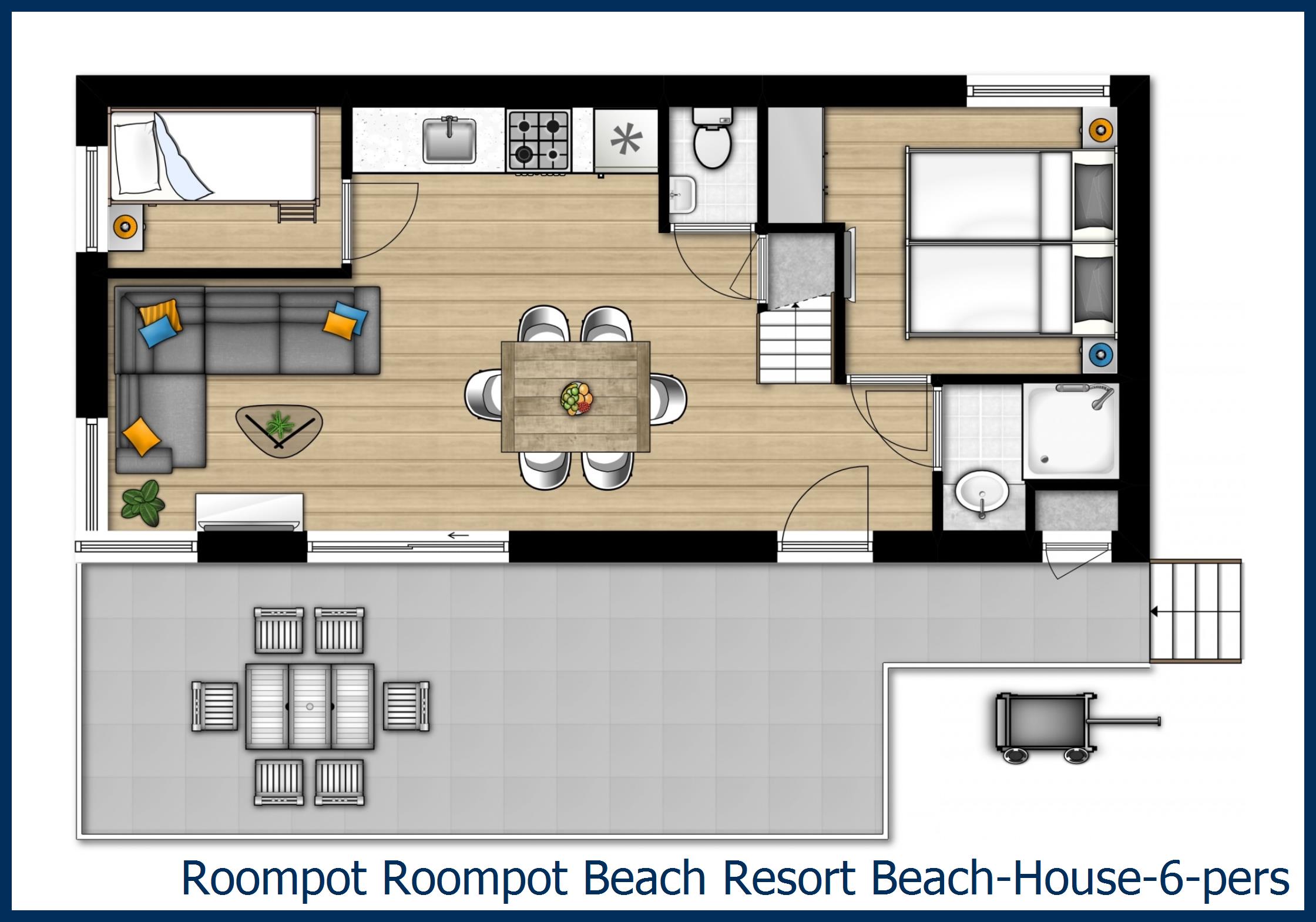 Beach House Beach-House-6-pers at Beach Resort