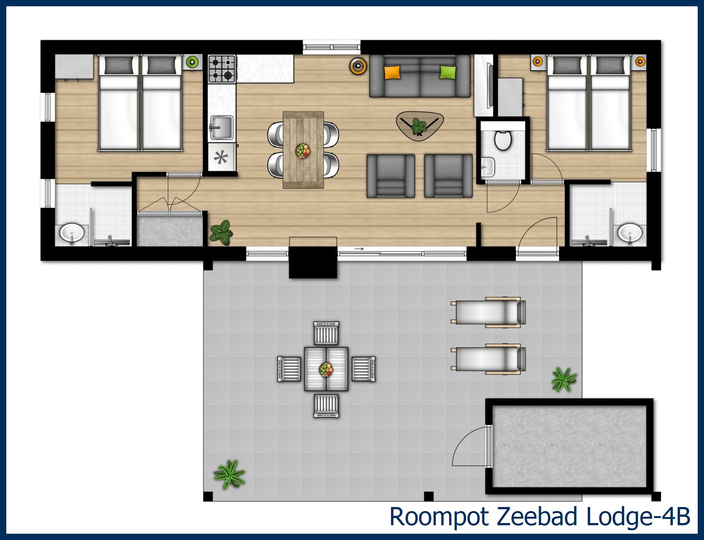 Lodge Lodge-4B at Zeebad