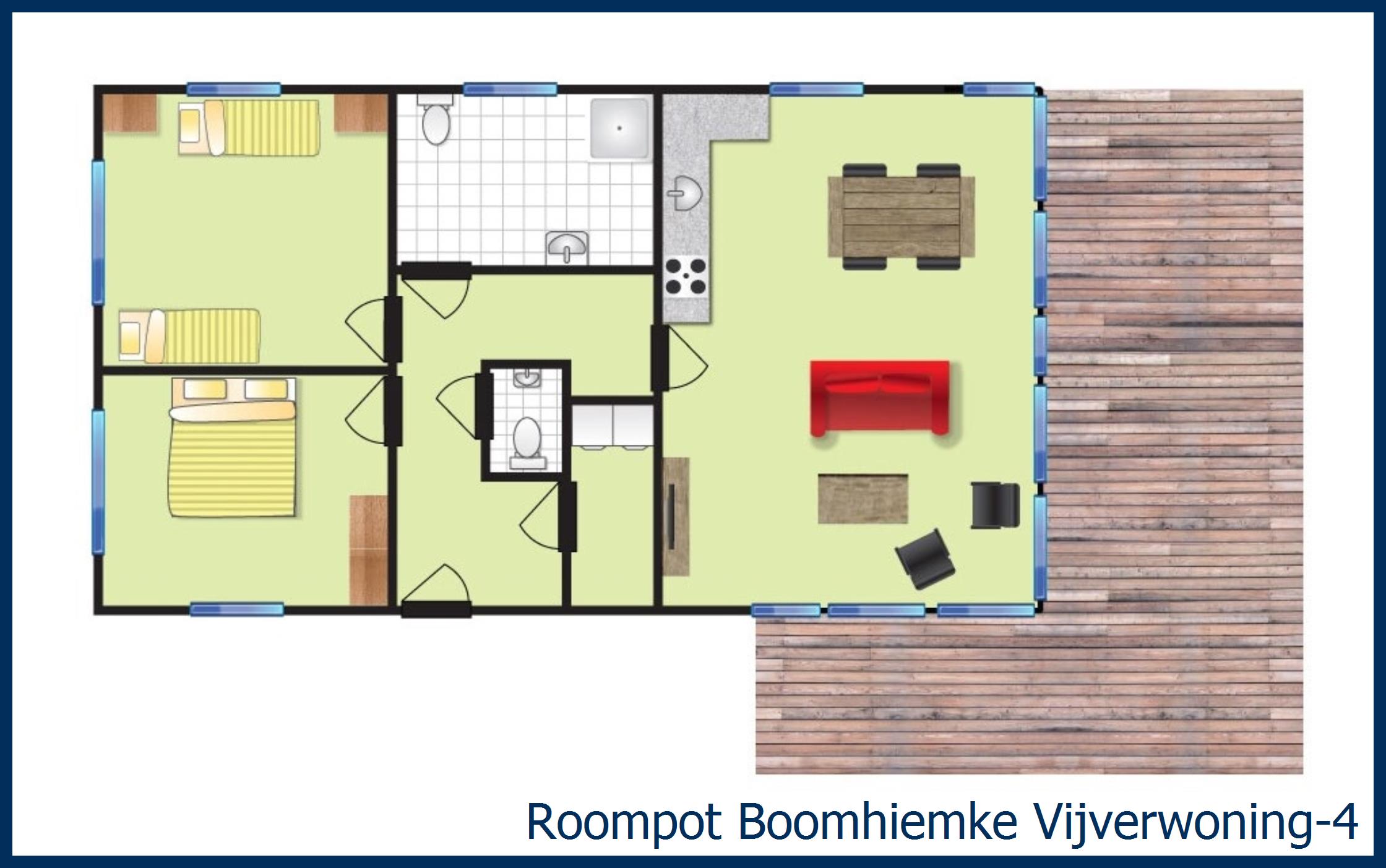 Bungalow Vijverwoning-4 at Boomhiemke