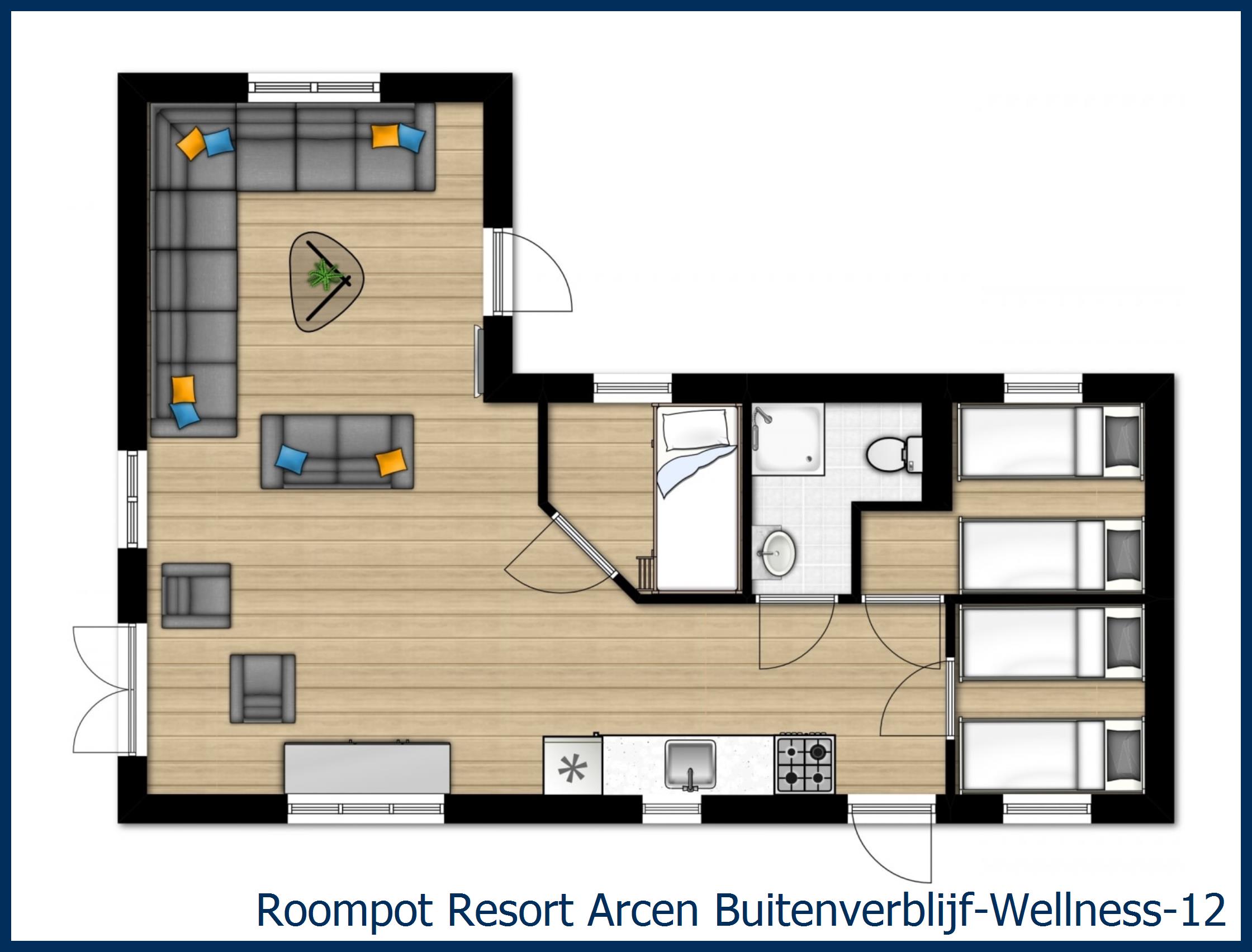 Chalet Buitenverblijf-Wellness-12 at Resort Arcen