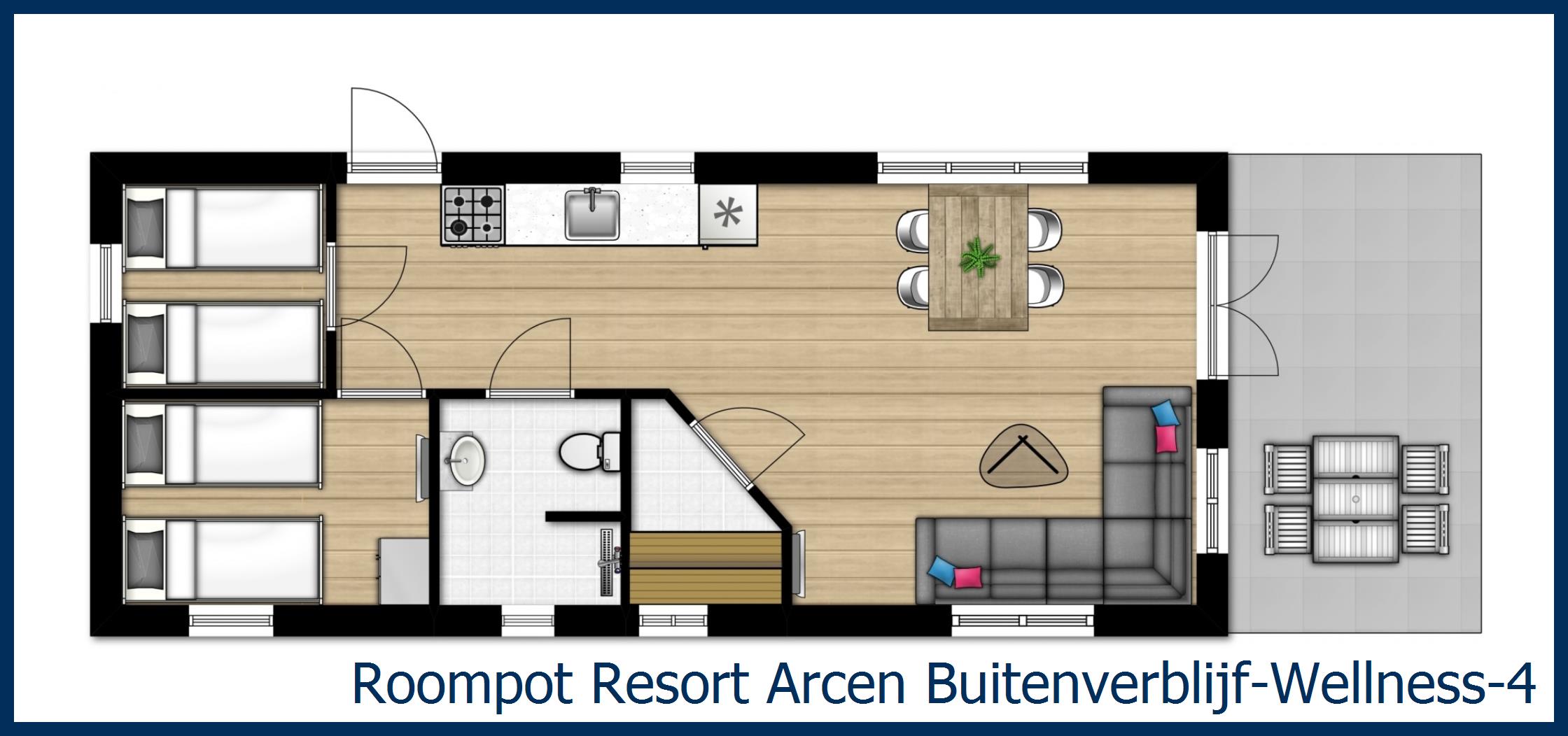Chalet Buitenverblijf-Wellness-4 at Resort Arcen