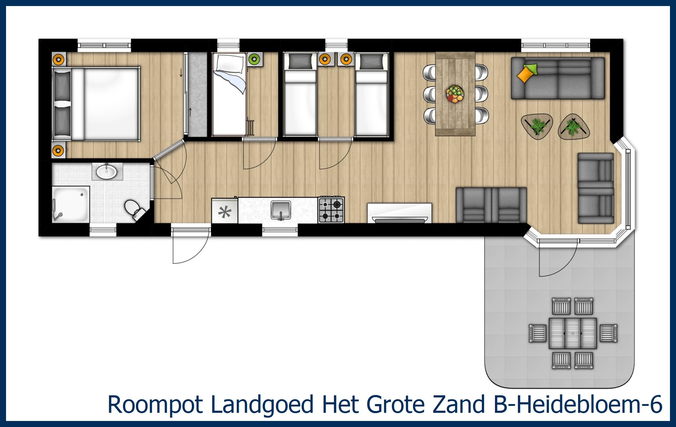 Chalet B-Heidebloem-6 at Het Grote Zand