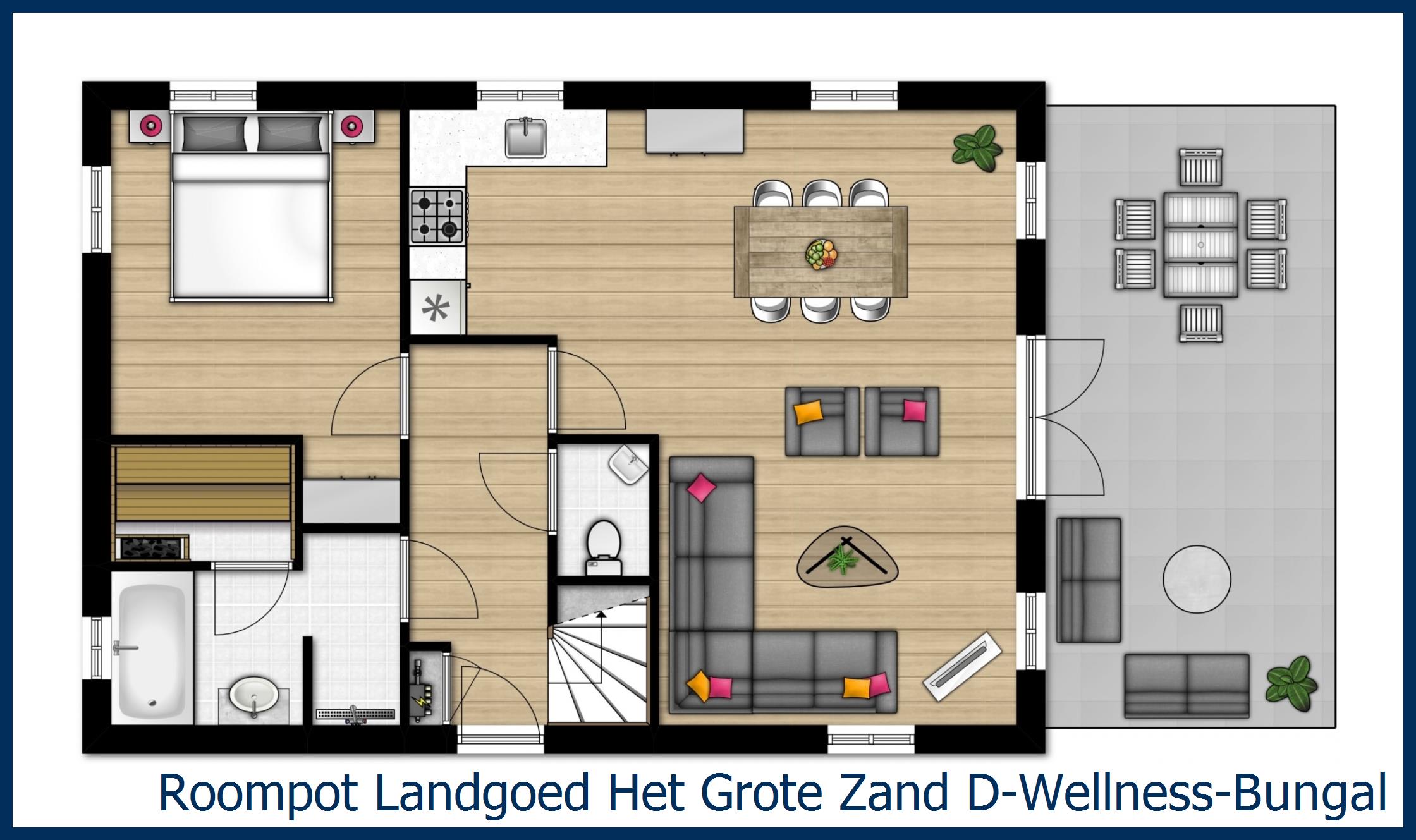 Bungalow D-Wellness--6 at Het Grote Zand