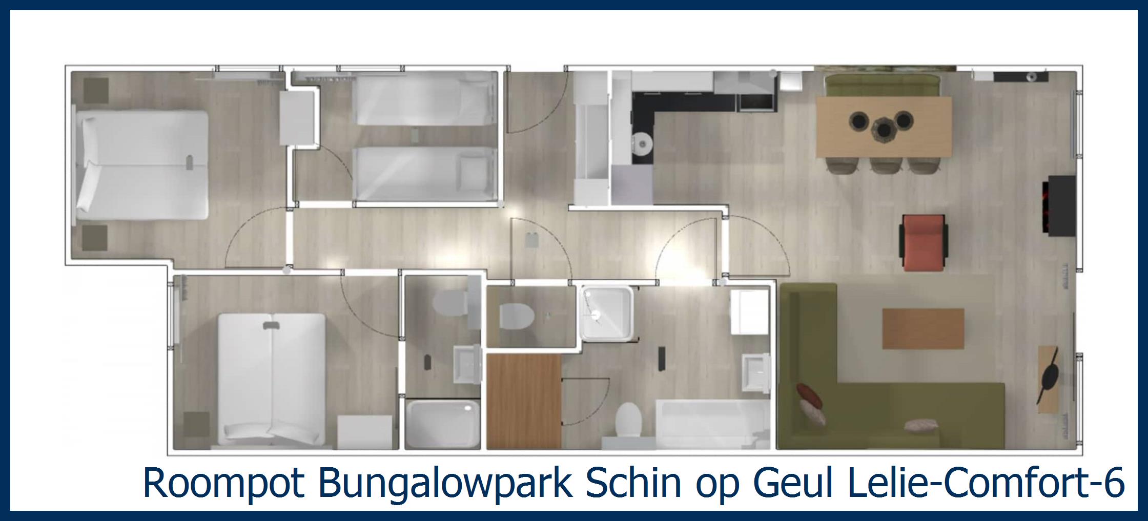 Bungalow Lelie-Comfort-6 at Schin op Geul