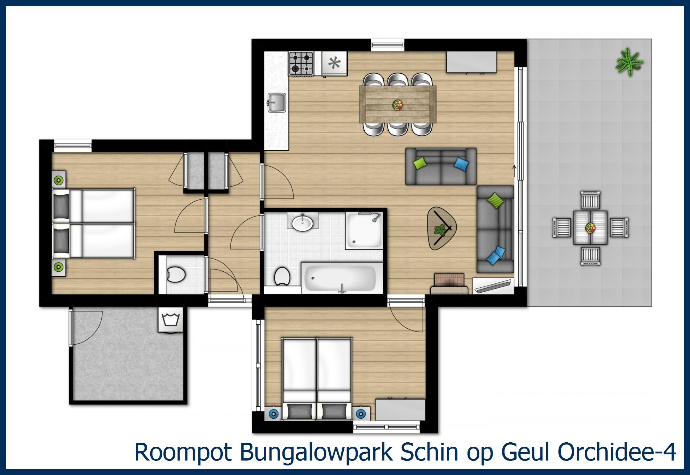 Bungalow Orchidee-4 at Schin op Geul