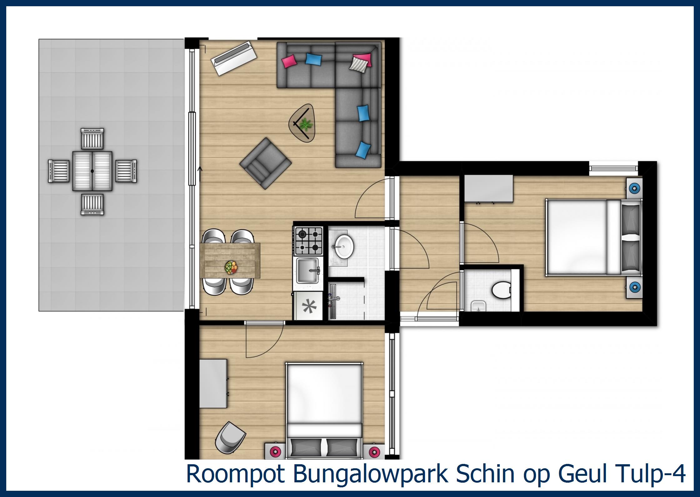 Bungalow Tulp-4 at Schin op Geul