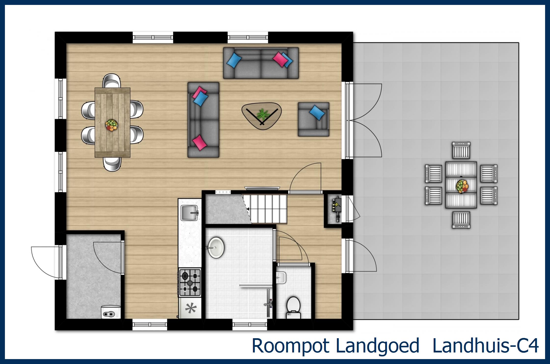 Bungalow Landhuis-C4 at 't Wildryck