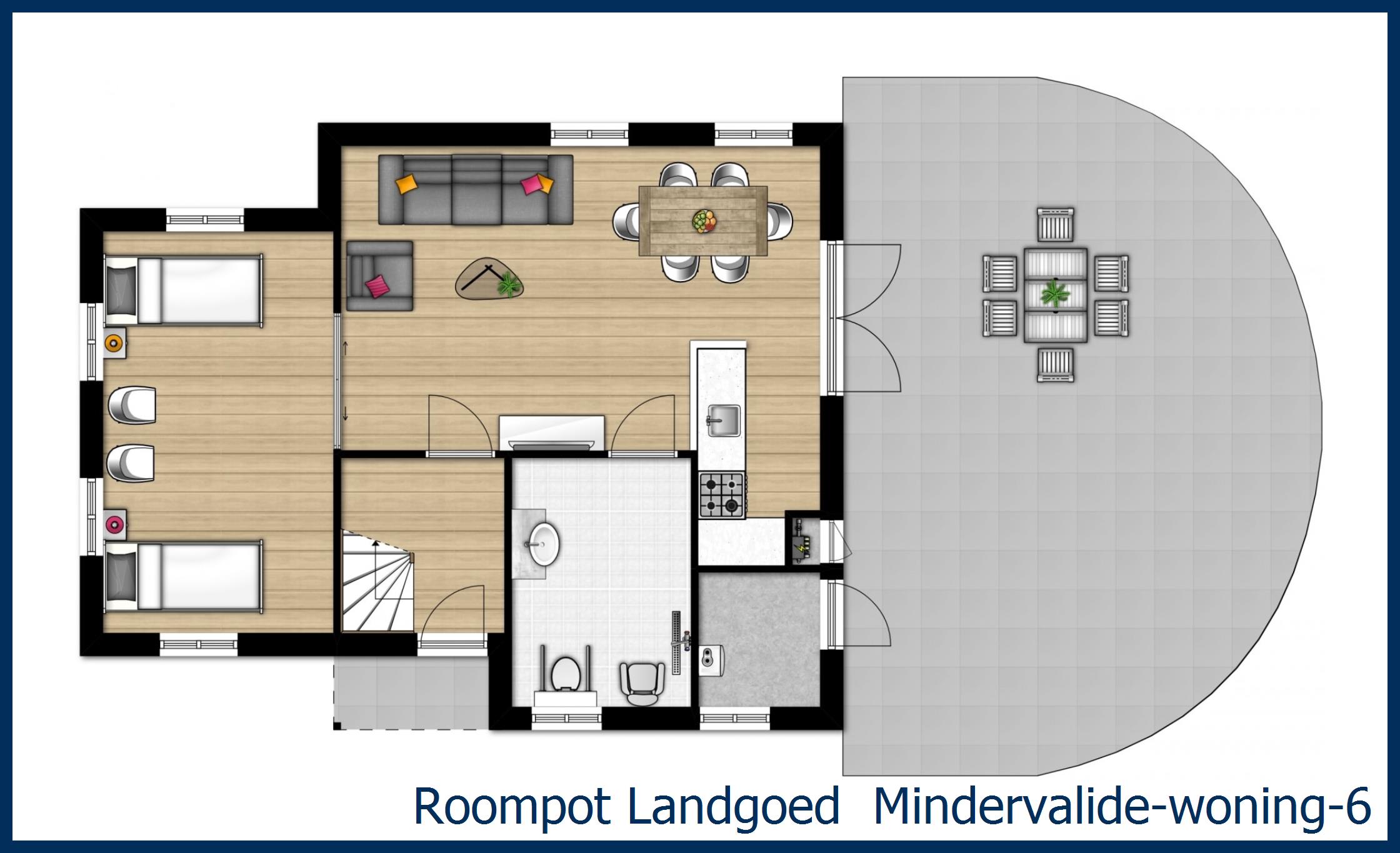 Bungalow Mindervalide-woning-6 at 't Wildryck