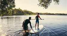 Stand-up paddleboarding at Sunparks Oostduinkerke aan zee